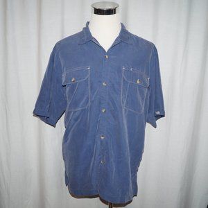 THE NORTH FACE Blue S/S Button Down Shirt Western